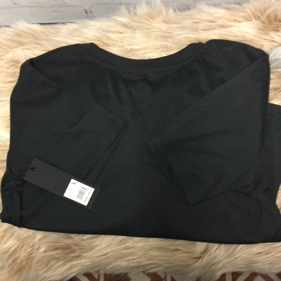 New Black Cute crop t shirt top with unique color Logo  size L - Picture 8 of 8